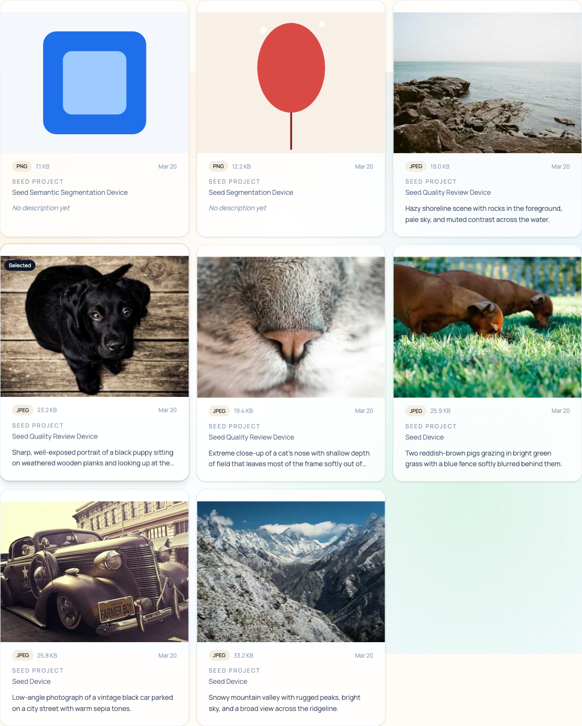 Docs tab with newer seeded images
