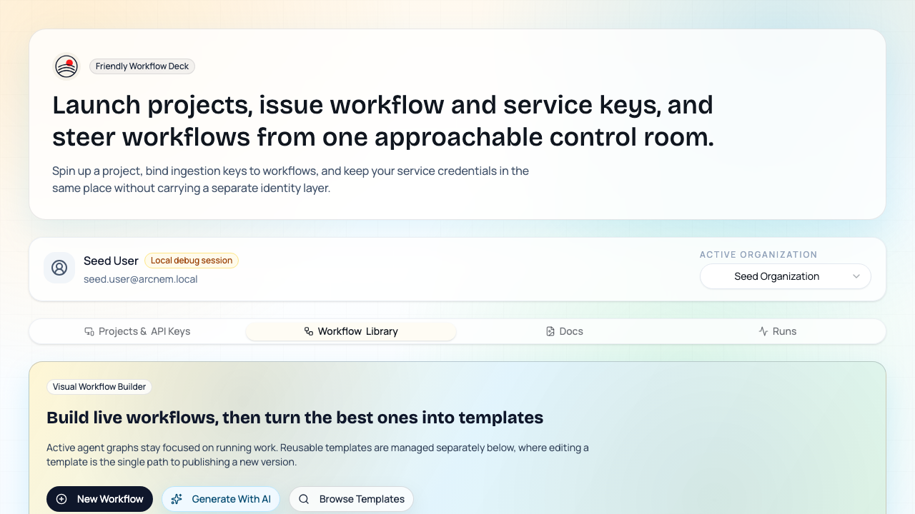 Workflow Library with document and segmentation workflows